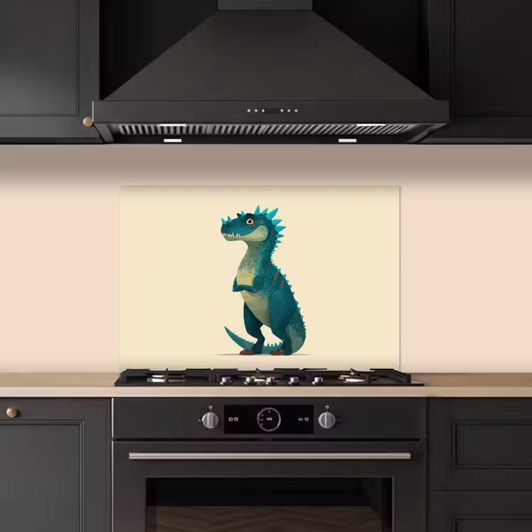 Paraschizzi cucina - Dinosauro - Turchese - Spine — 5
