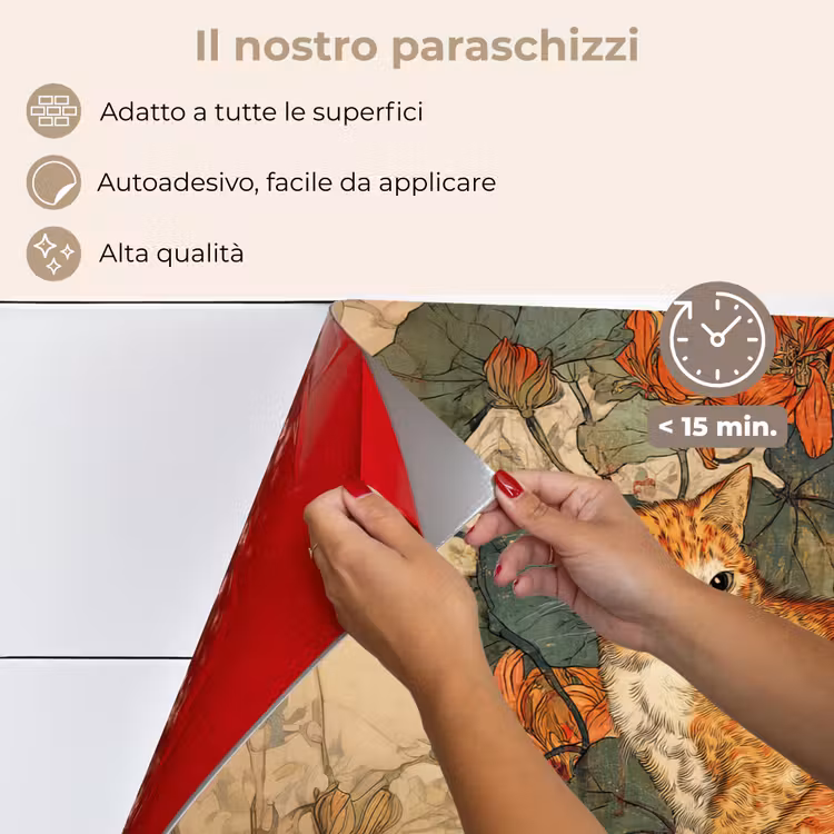 Paraschizzi cucina - Gatto - Ornamentale - Fiori — 4