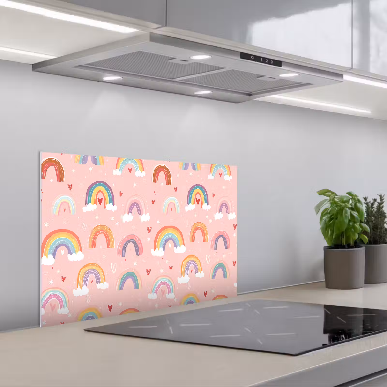 Paraschizzi cucina - Arcobaleno - Motivo - Pastello — 1