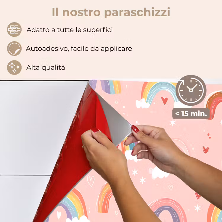 Paraschizzi cucina - Arcobaleno - Motivo - Pastello — 4
