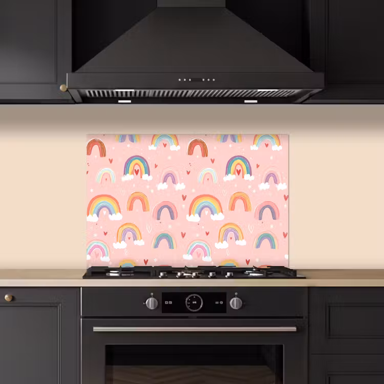 Paraschizzi cucina - Arcobaleno - Motivo - Pastello — 5