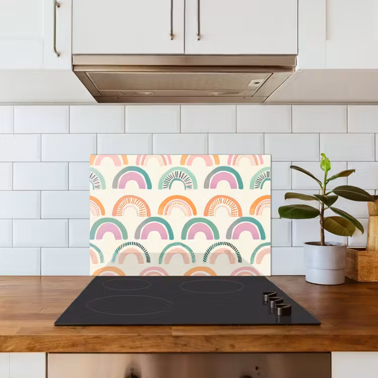 Paraschizzi cucina - Arcobaleno - Pastello - Modello — 3