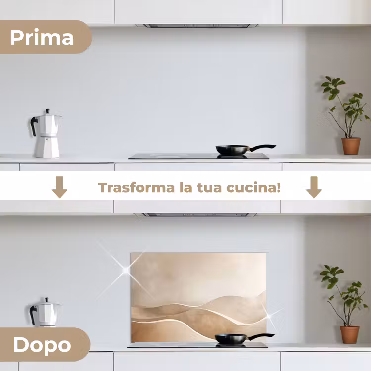 Paraschizzi cucina - Beige - Colline - Modello — 7