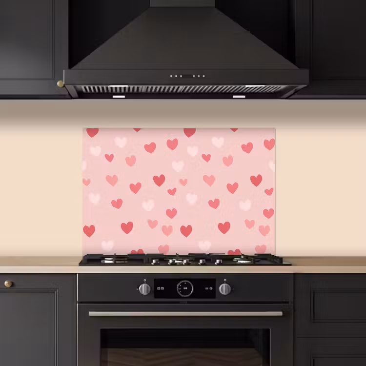 Paraschizzi cucina - Cuori - Motivo - Rosa — 5