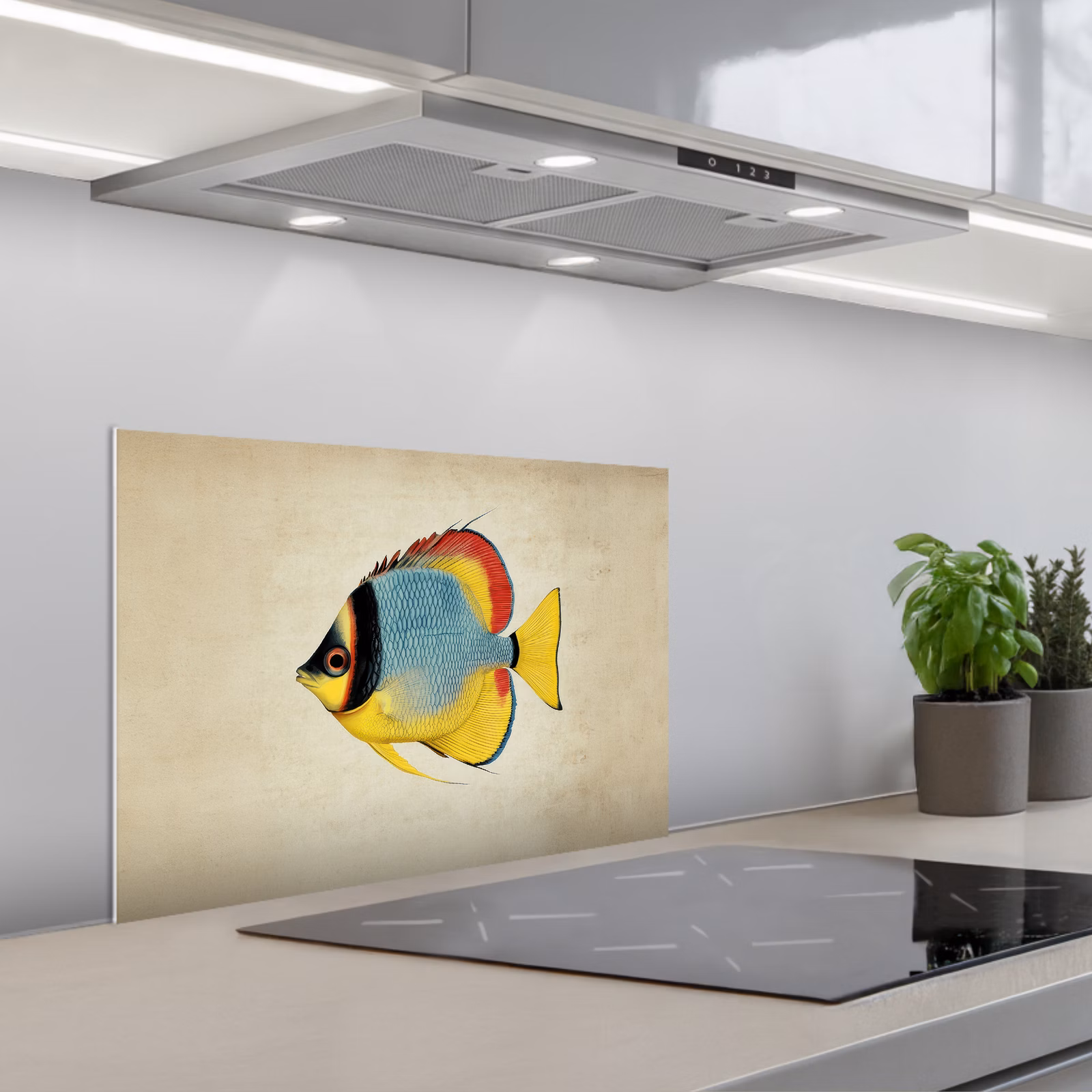 Paraschizzi cucina - Colorato - Pesce - Squame - Illustrazione — 1