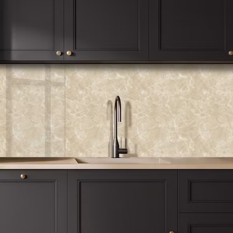 Schienale cucina - Beige chiaro - Marmo - Venature di diffusione — 6