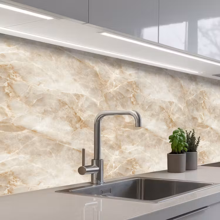 Schienale cucina - Beige chiaro - Onice - Sottile — 2