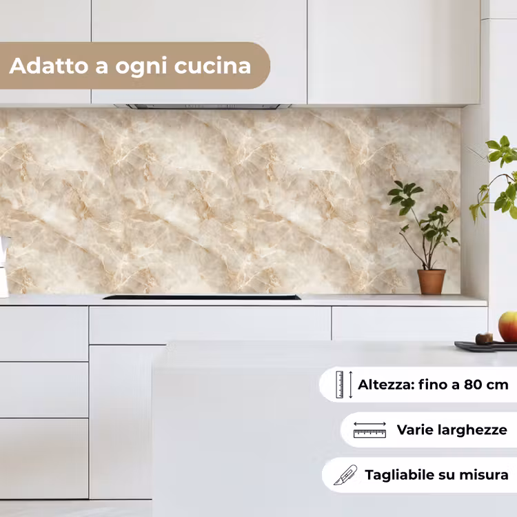 Schienale cucina - Beige chiaro - Onice - Sottile — 7