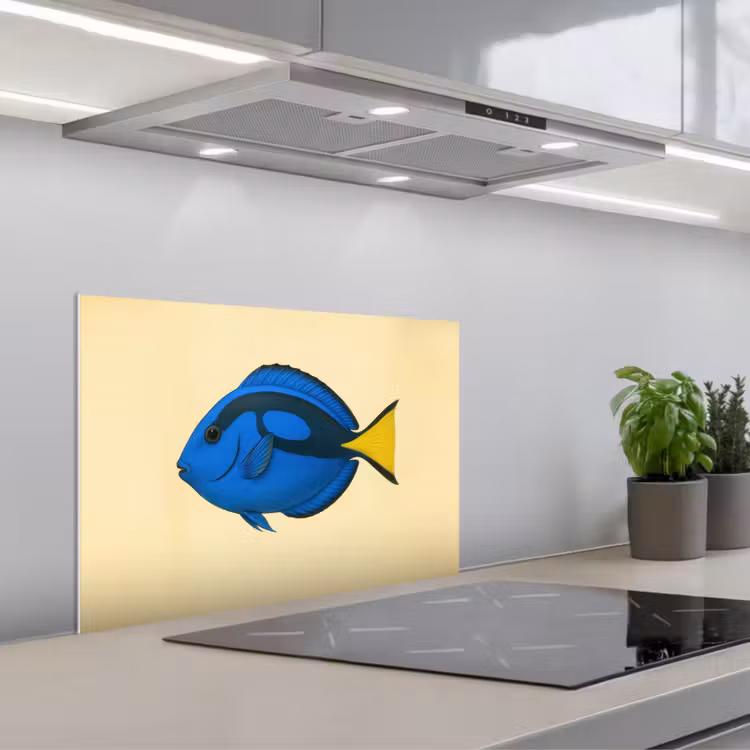 Paraschizzi cucina - Blu - Dory - Pesce - Pinna di coda — 1