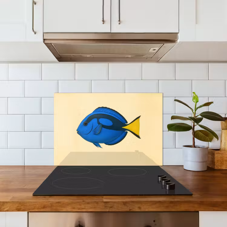 Paraschizzi cucina - Blu - Dory - Pesce - Pinna di coda — 3