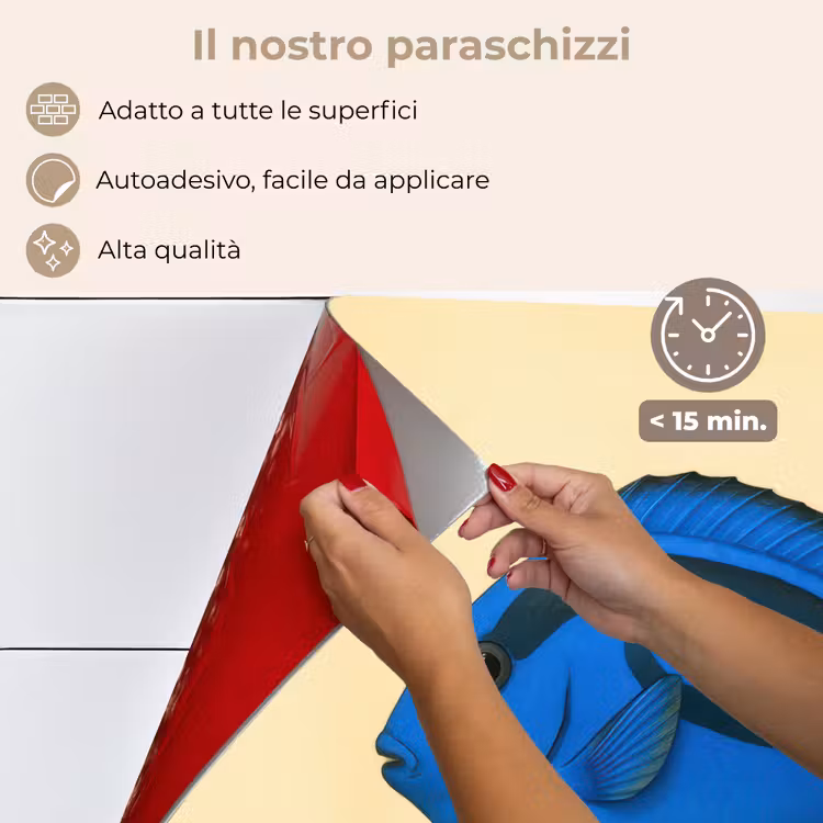 Paraschizzi cucina - Blu - Dory - Pesce - Pinna di coda — 4