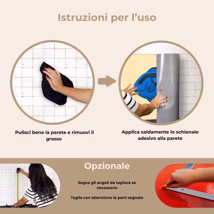 Paraschizzi cucina - Blu - Dory - Pesce - Pinna di coda — 6