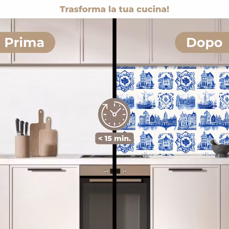 Schienale cucina - Case - Navi - Blu — 3