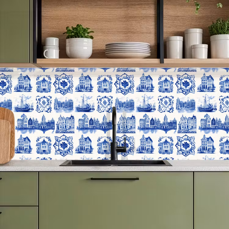 Schienale cucina - Case - Navi - Blu — 8