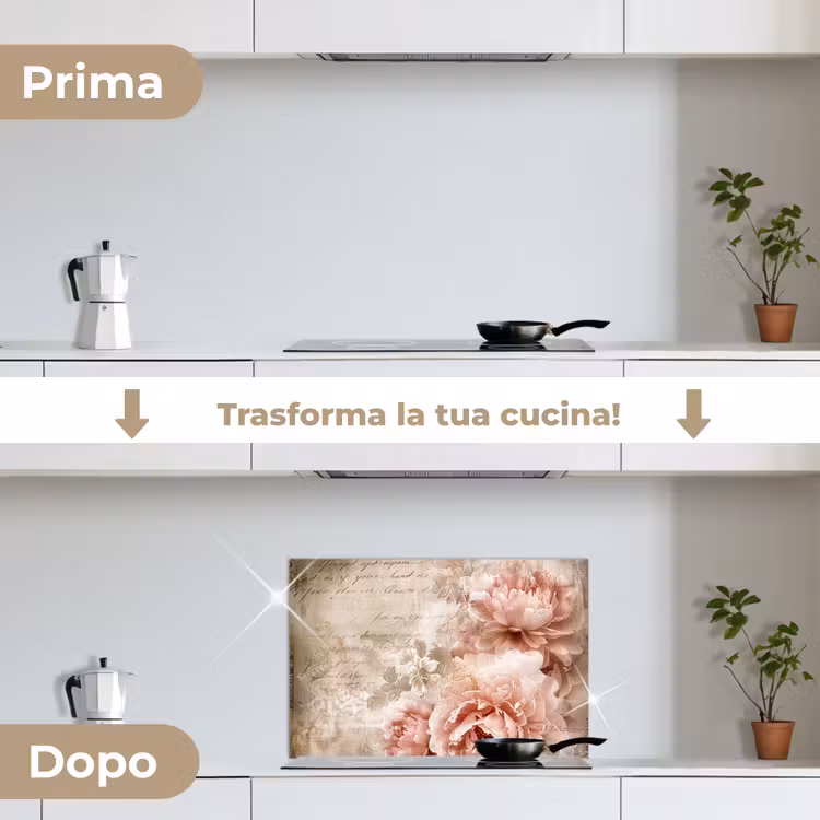 Paraschizzi cucina - Fiori - Rose - Libro - Arte — 7