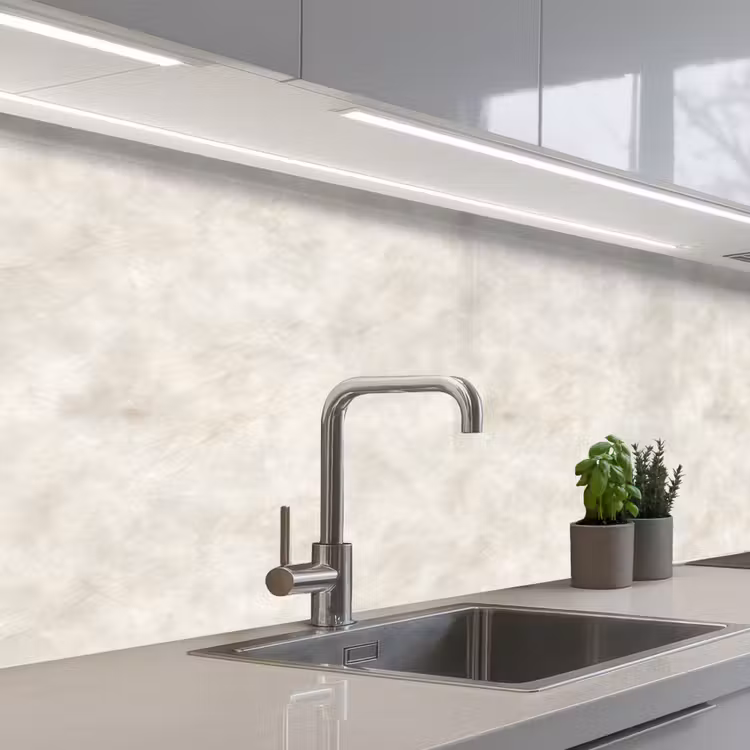 Schienale cucina - Beige crema - Marmo - Venature — 2
