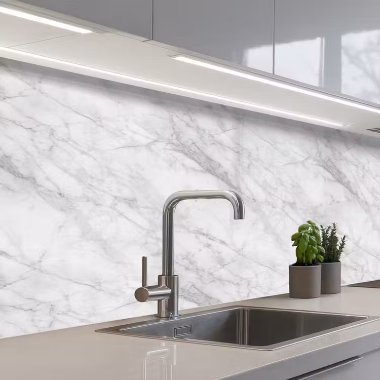 Schienale cucina - Classico - Marmo - Grigio — 2