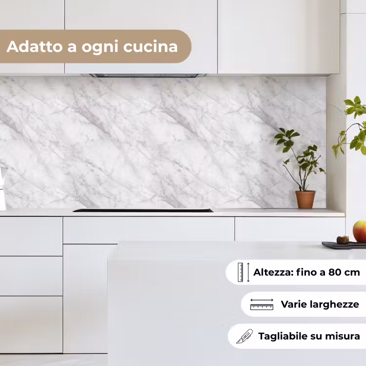 Schienale cucina - Classico - Marmo - Grigio — 7