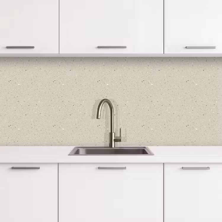 Schienale cucina - Beige chiaro - Terrazzo - Grigio — 4