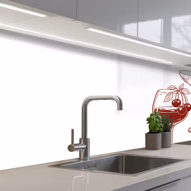 Schienale cucina - Bicchieri - Cocktail - Rosso — 2