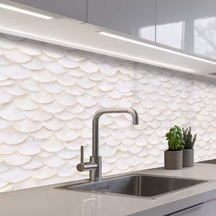 Schienale cucina - Bilance - Bianco - Elegante — 2