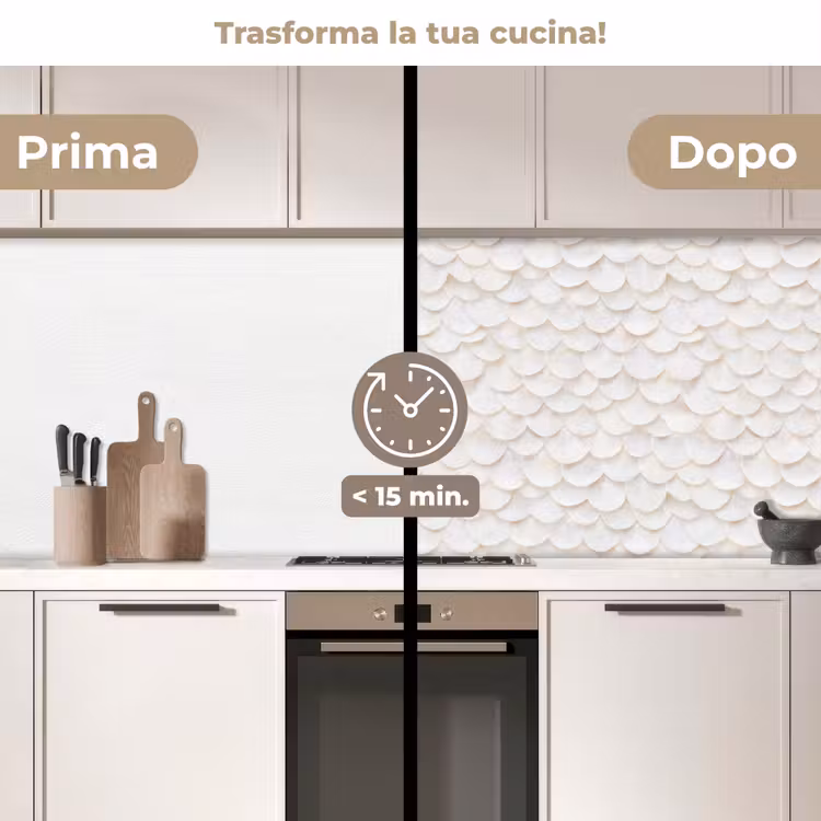 Schienale cucina - Bilance - Bianco - Elegante — 3