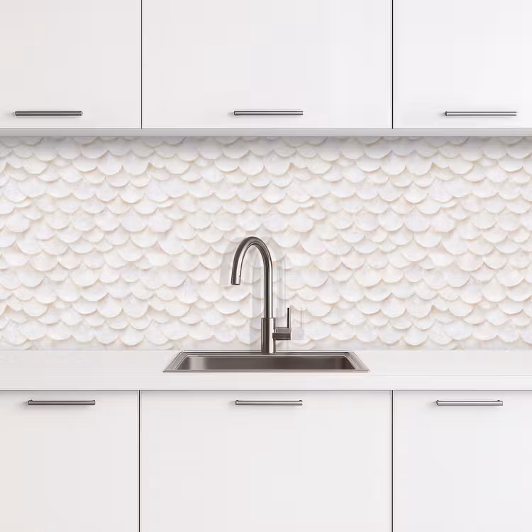Schienale cucina - Bilance - Bianco - Elegante — 4