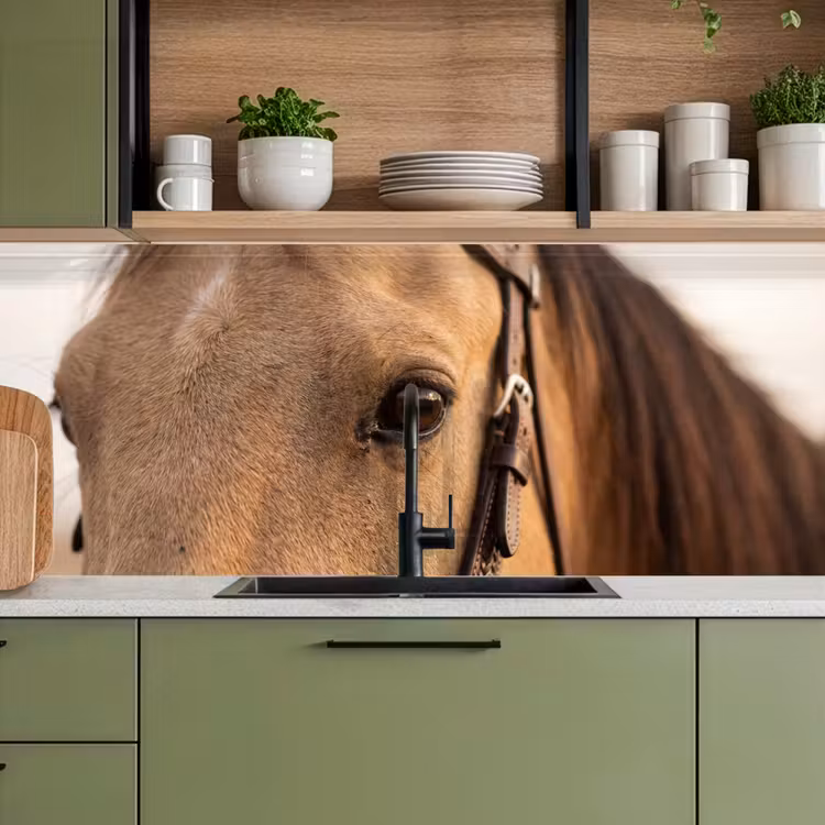 Schienale cucina - Cavallo - Occhio - Marrone — 8