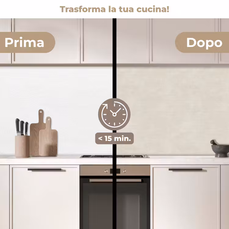 Schienale cucina - Color sabbia - Moderno - Liscio — 3