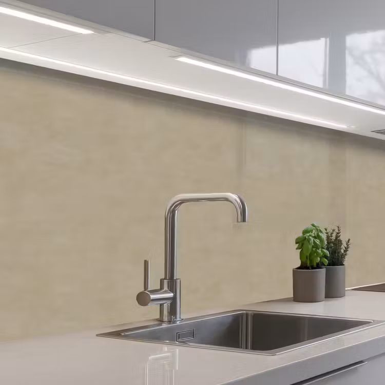 Schienale cucina - Colore taupe - Struttura nuvolata - Naturale — 2