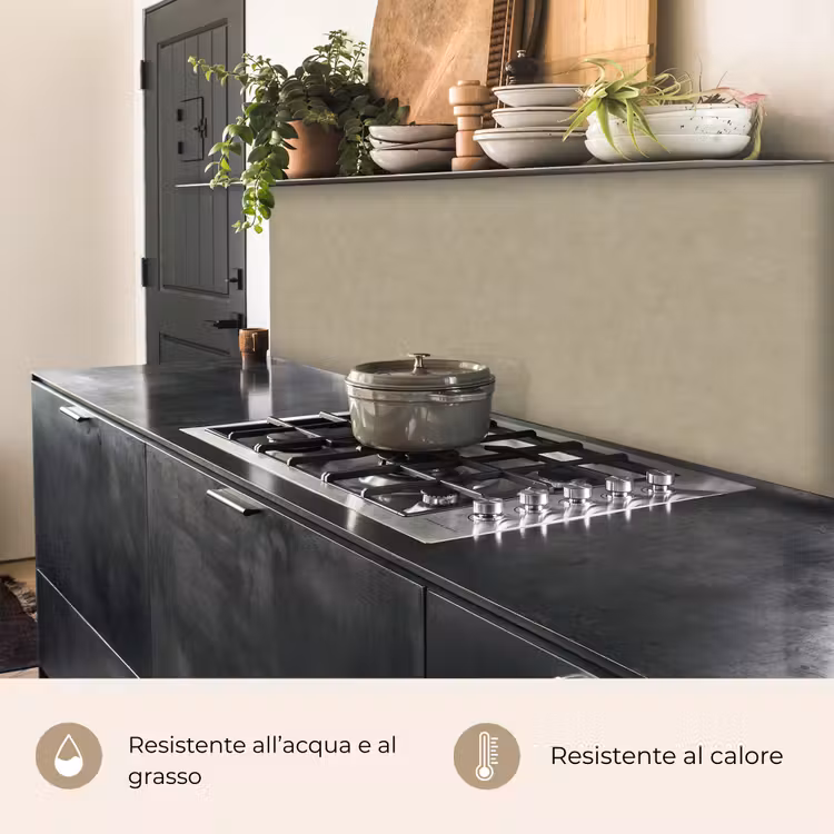 Schienale cucina - Colore taupe - Struttura nuvolata - Naturale — 5