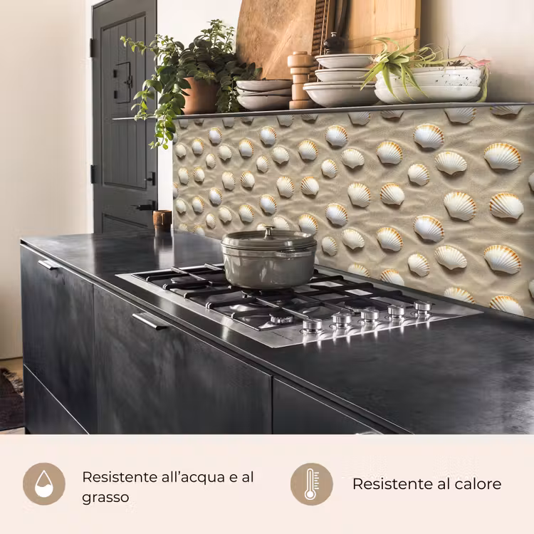 Schienale cucina - Conchiglie - Sabbia - Marittimo — 5