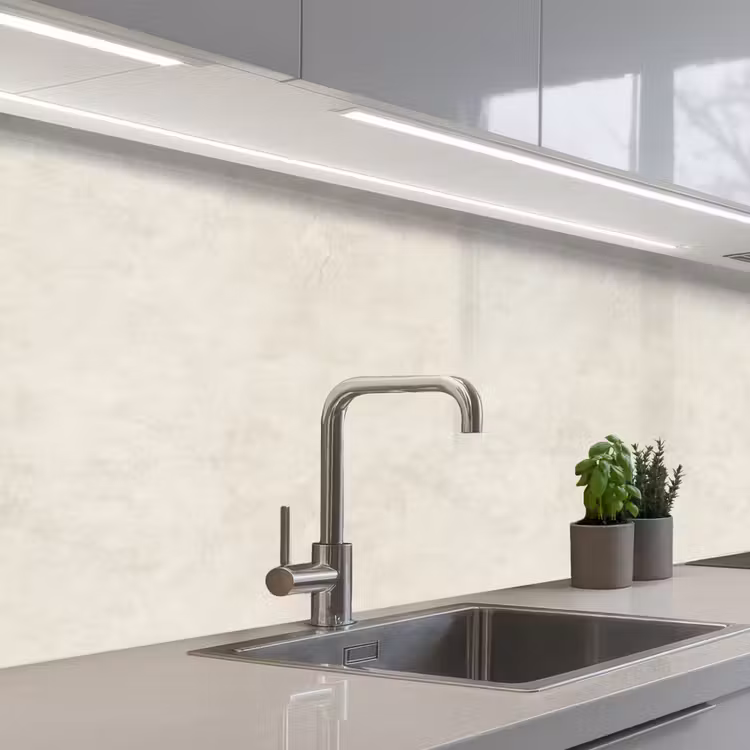 Schienale cucina - Crema - Liscio - Cemento — 2