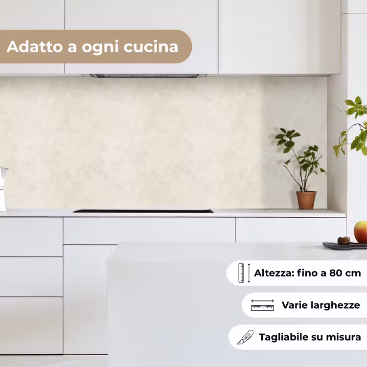 Schienale cucina - Crema - Liscio - Cemento — 7