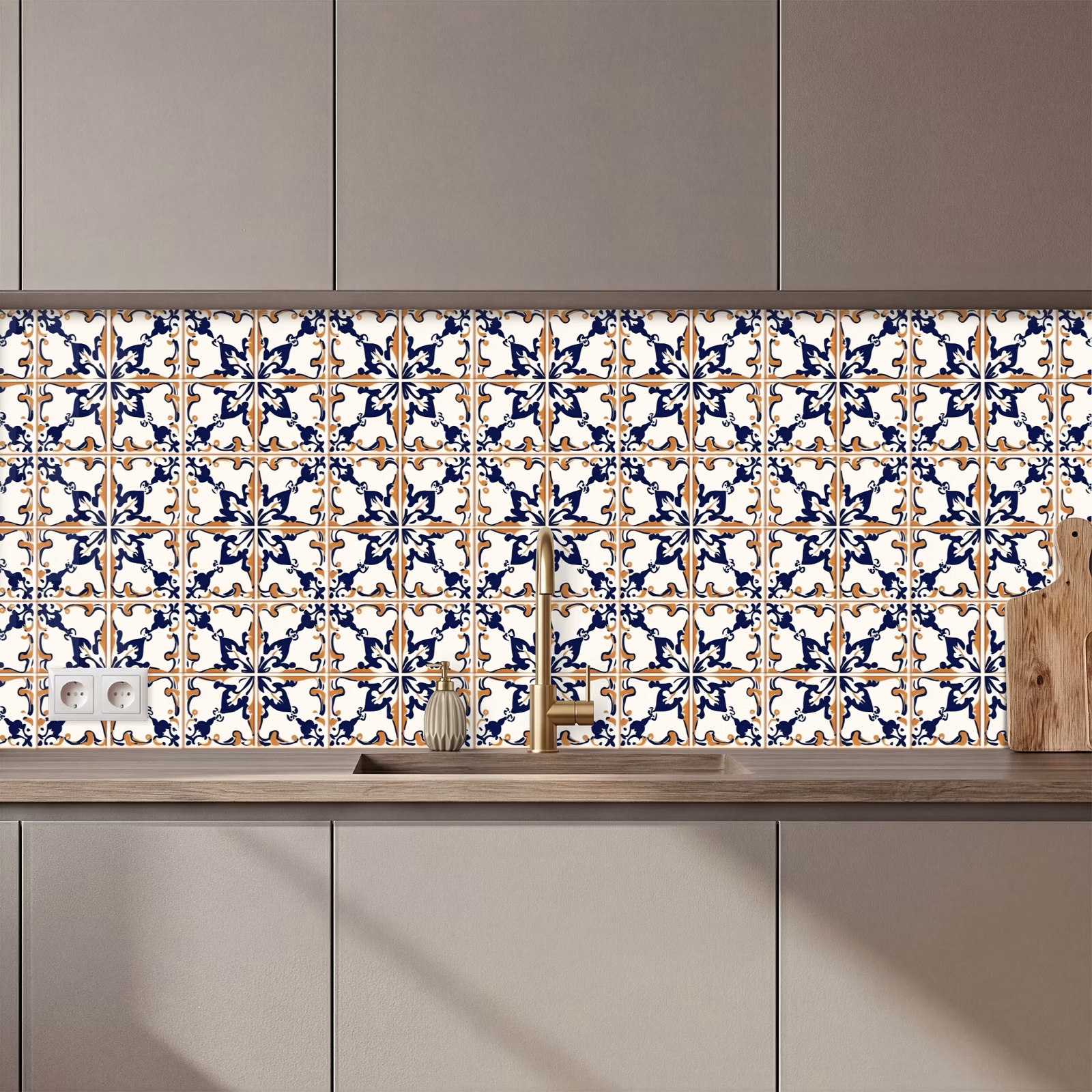 Schienale cucina - Classico - Fantasia - Colorato — 1