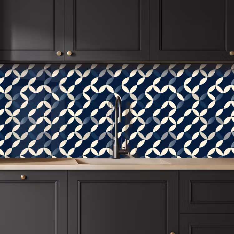 Schienale cucina - Astratto - Motivo - Blu — 6