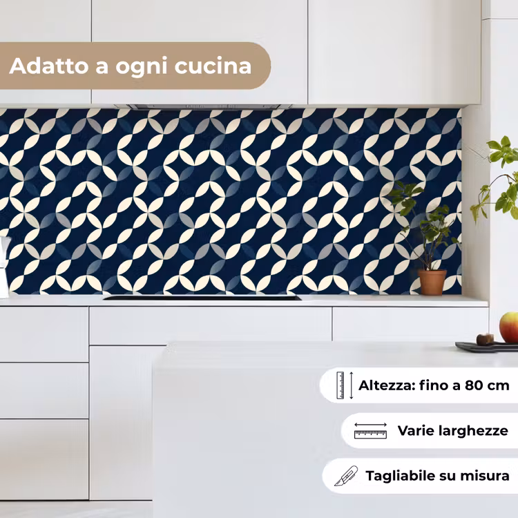 Schienale cucina - Astratto - Motivo - Blu — 7