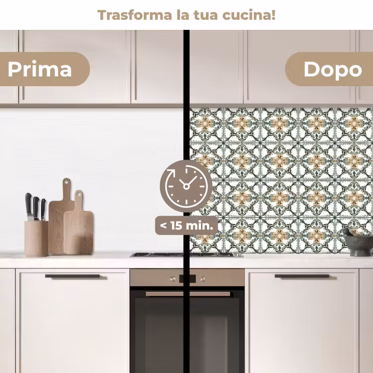 Schienale cucina - Floreale - Intemperie - Colorato — 3