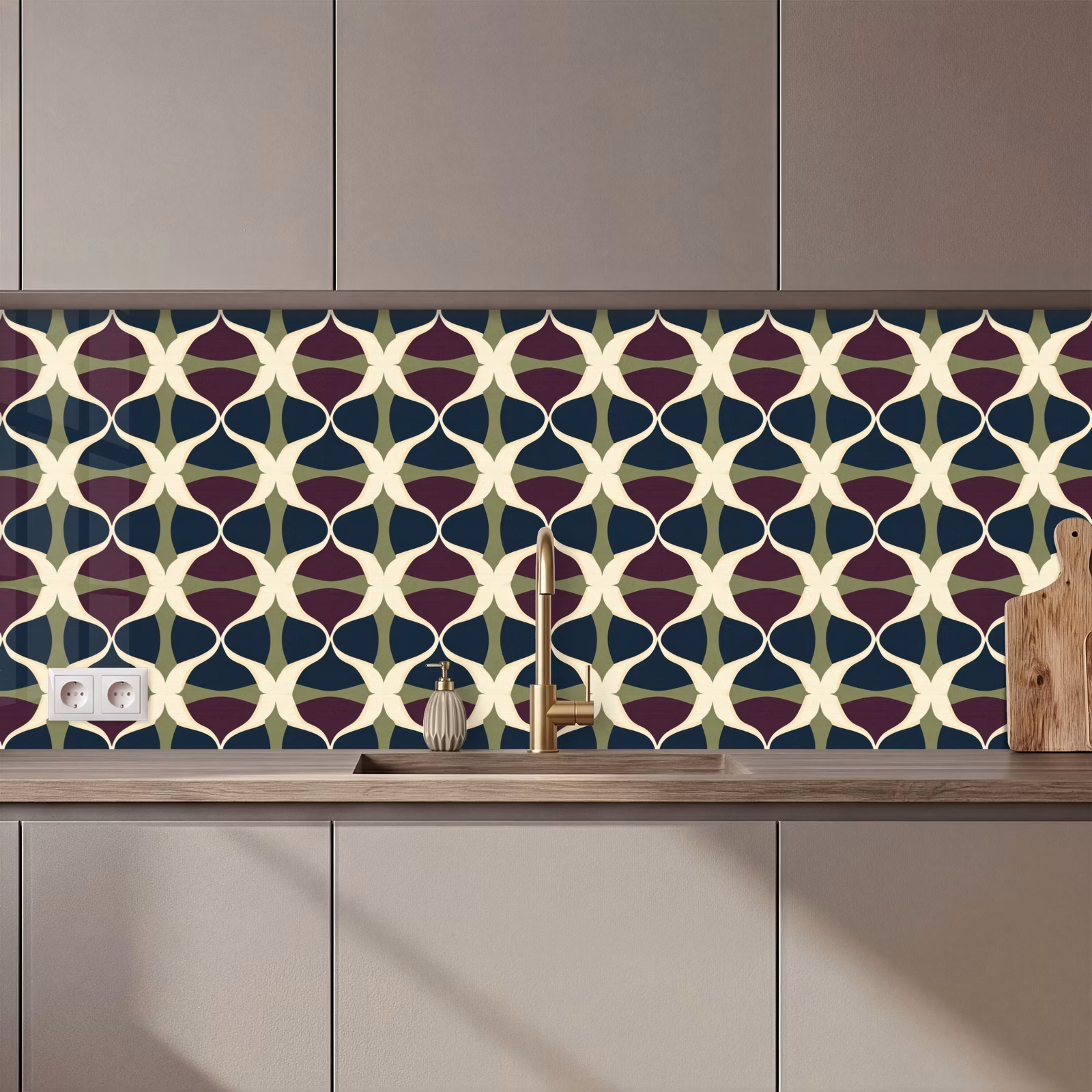 Schienale cucina - Astratto - Retrò - Colorato — 1