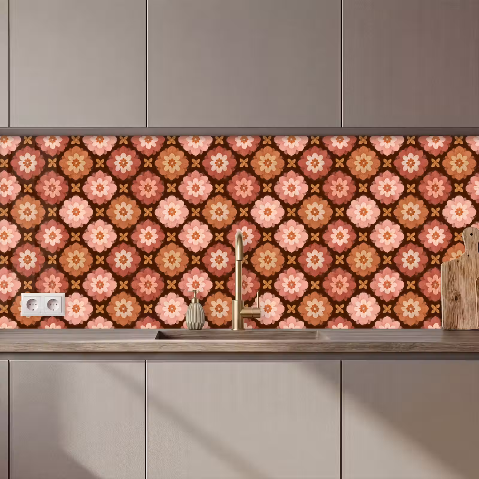 Schienale cucina - Geometrico - Floreale - Colorato — 1
