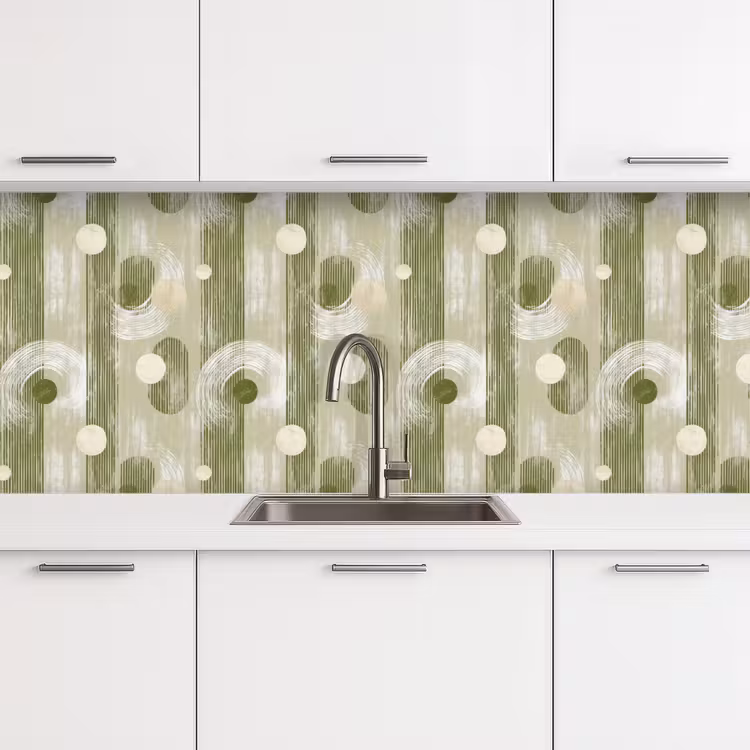 Schienale cucina - Artistico - Moderno - Verde — 4