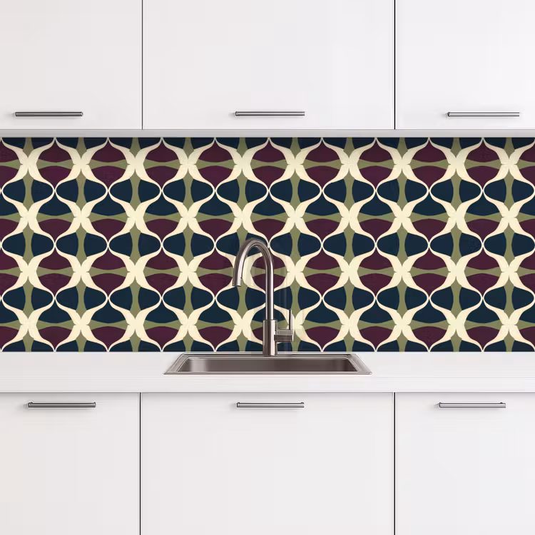 Schienale cucina - Astratto - Retrò - Colorato — 4