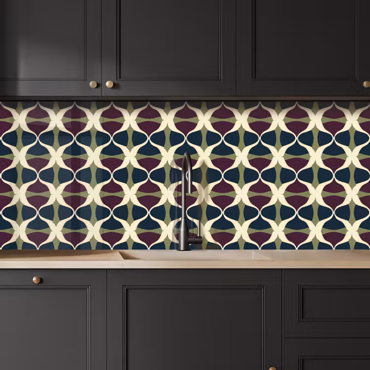 Schienale cucina - Astratto - Retrò - Colorato — 6