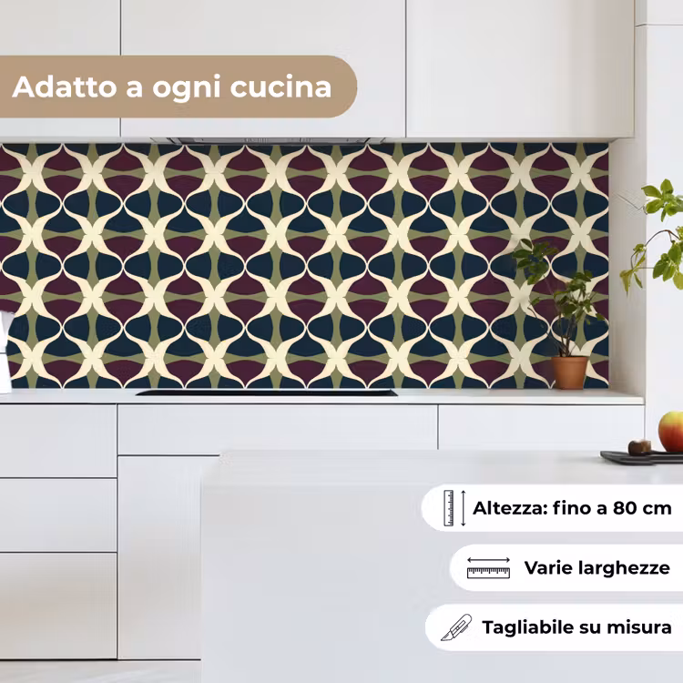 Schienale cucina - Astratto - Retrò - Colorato — 7