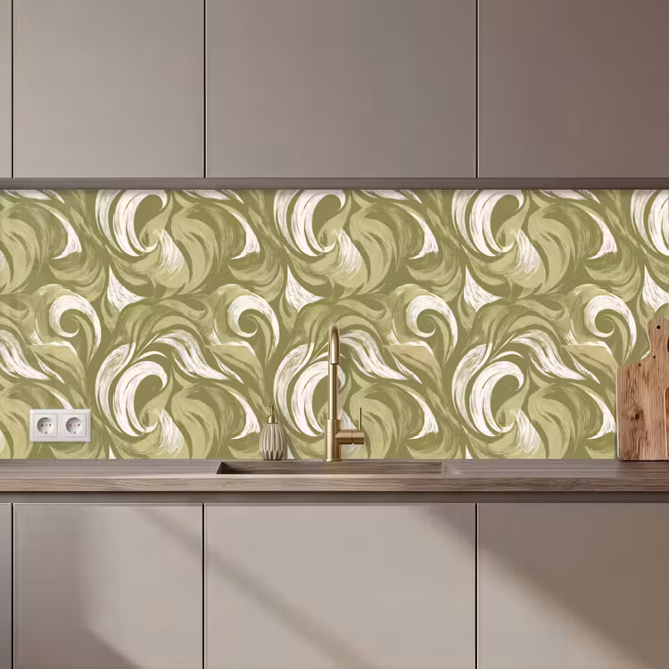 Schienale cucina - Astratto - Texture - Verde — 1