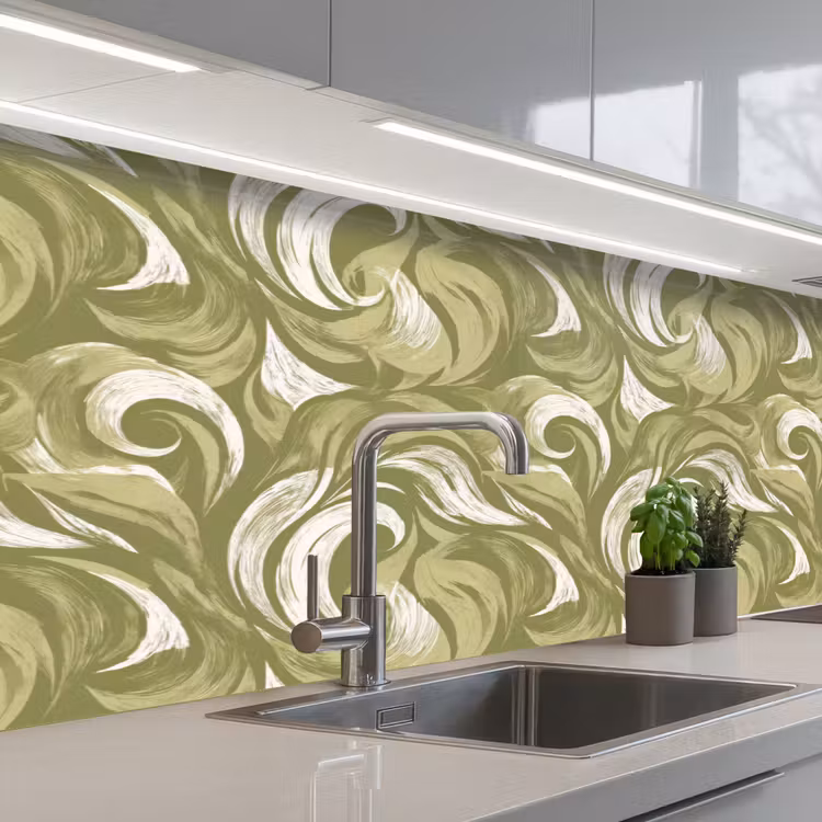Schienale cucina - Astratto - Texture - Verde — 2