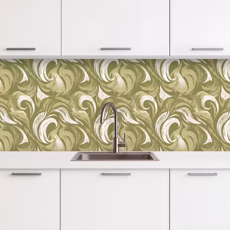 Schienale cucina - Astratto - Texture - Verde — 4