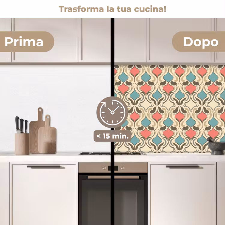Schienale cucina - Barocco - Retrò - Colorato — 3