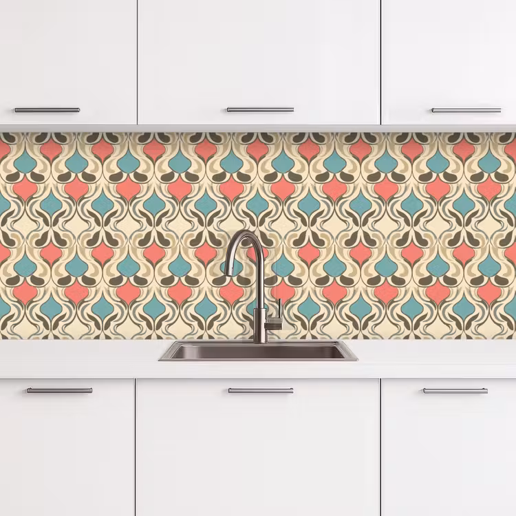 Schienale cucina - Barocco - Retrò - Colorato — 4
