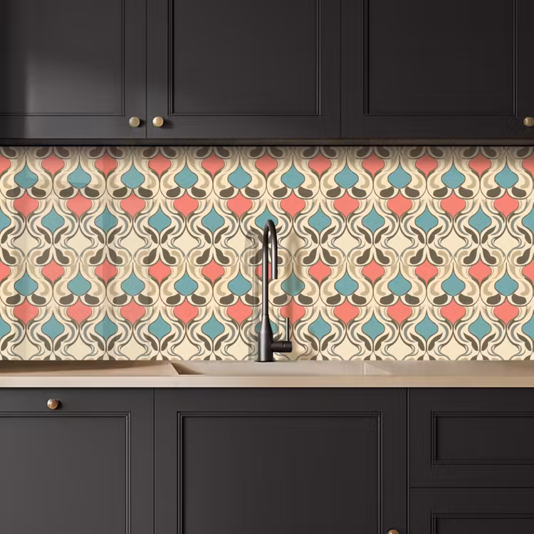 Schienale cucina - Barocco - Retrò - Colorato — 6